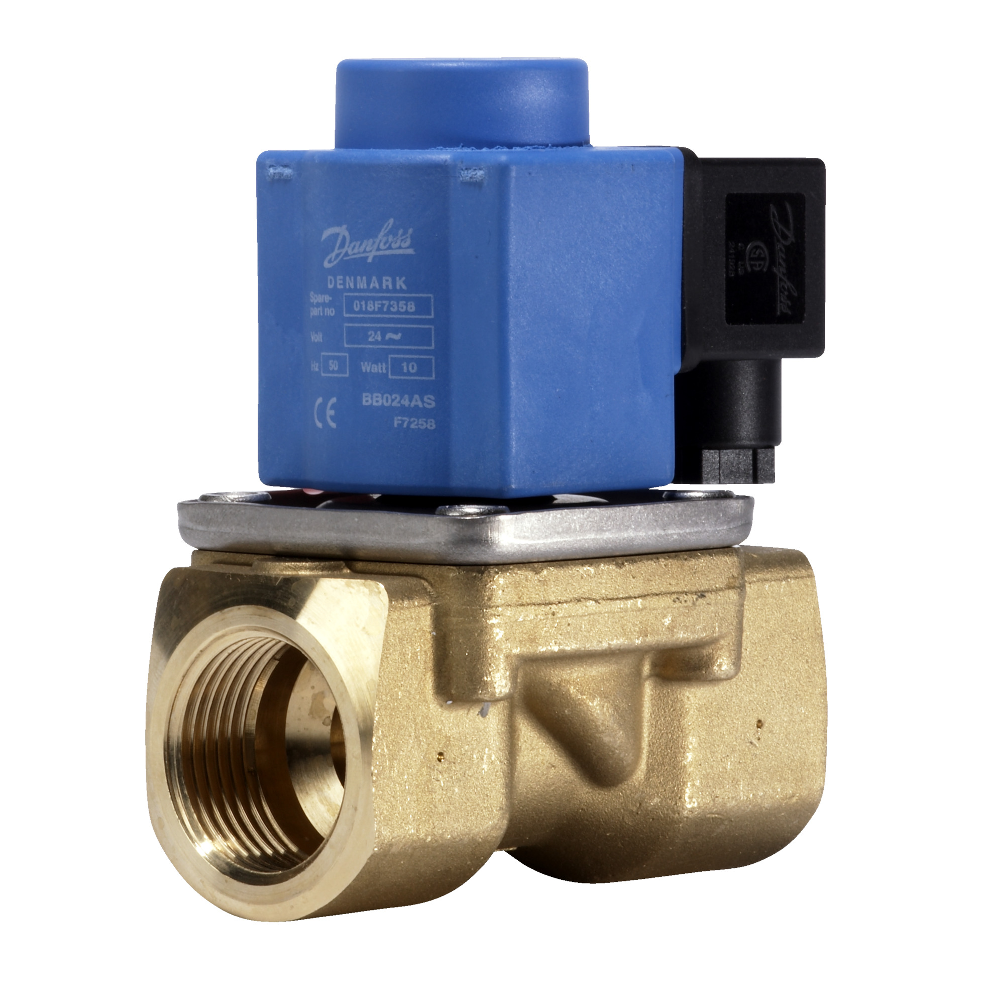 Danfoss 032U538316 — Клапан электромагнитный EV251B, присоединение G 1", материал уплотнения NBR, нормально закрытый