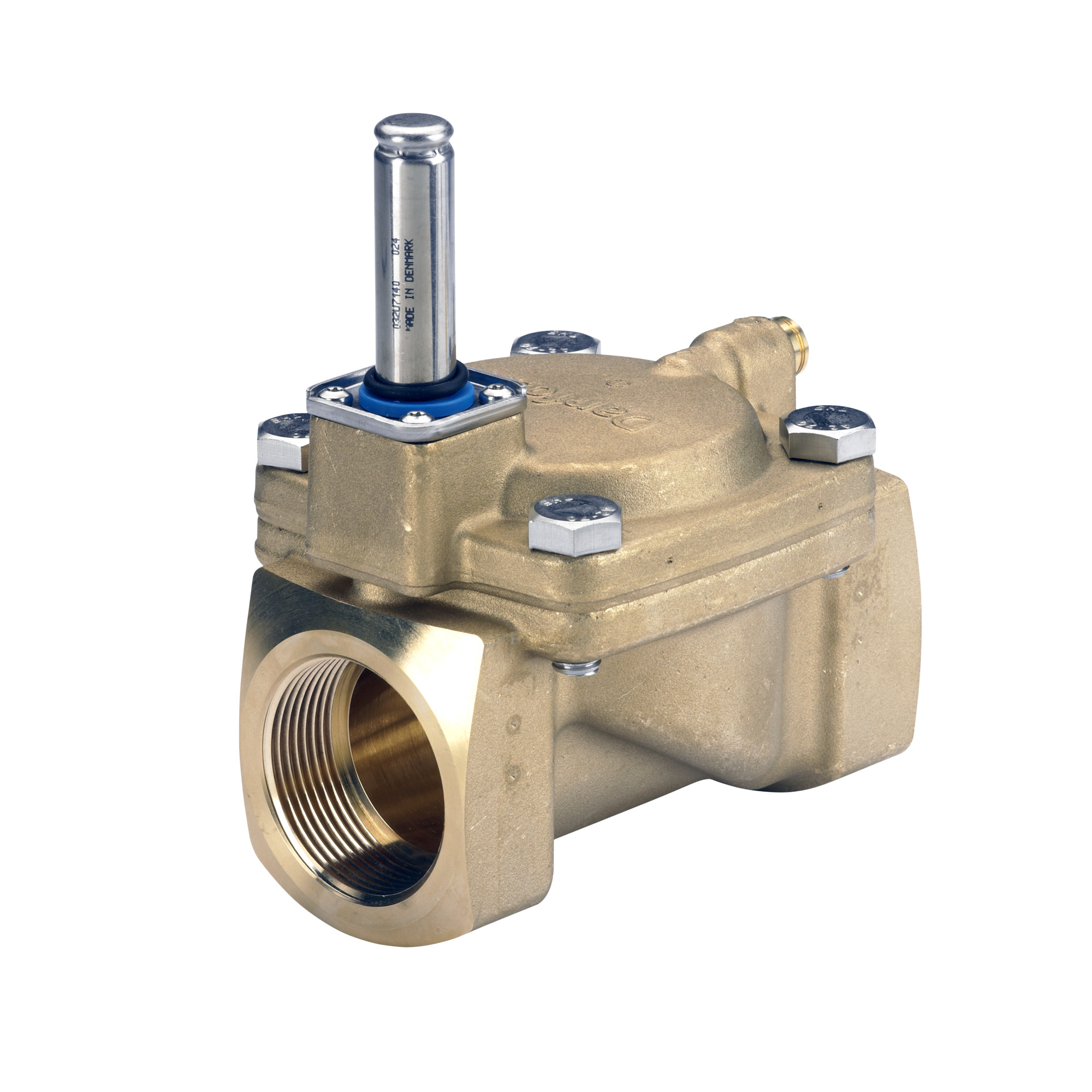 Danfoss 032U7140 — Клапан электромагнитный EV220B, присоединение внутренняя резьба G 1 1/2", материал уплотнения EPDM, нормально закрытый