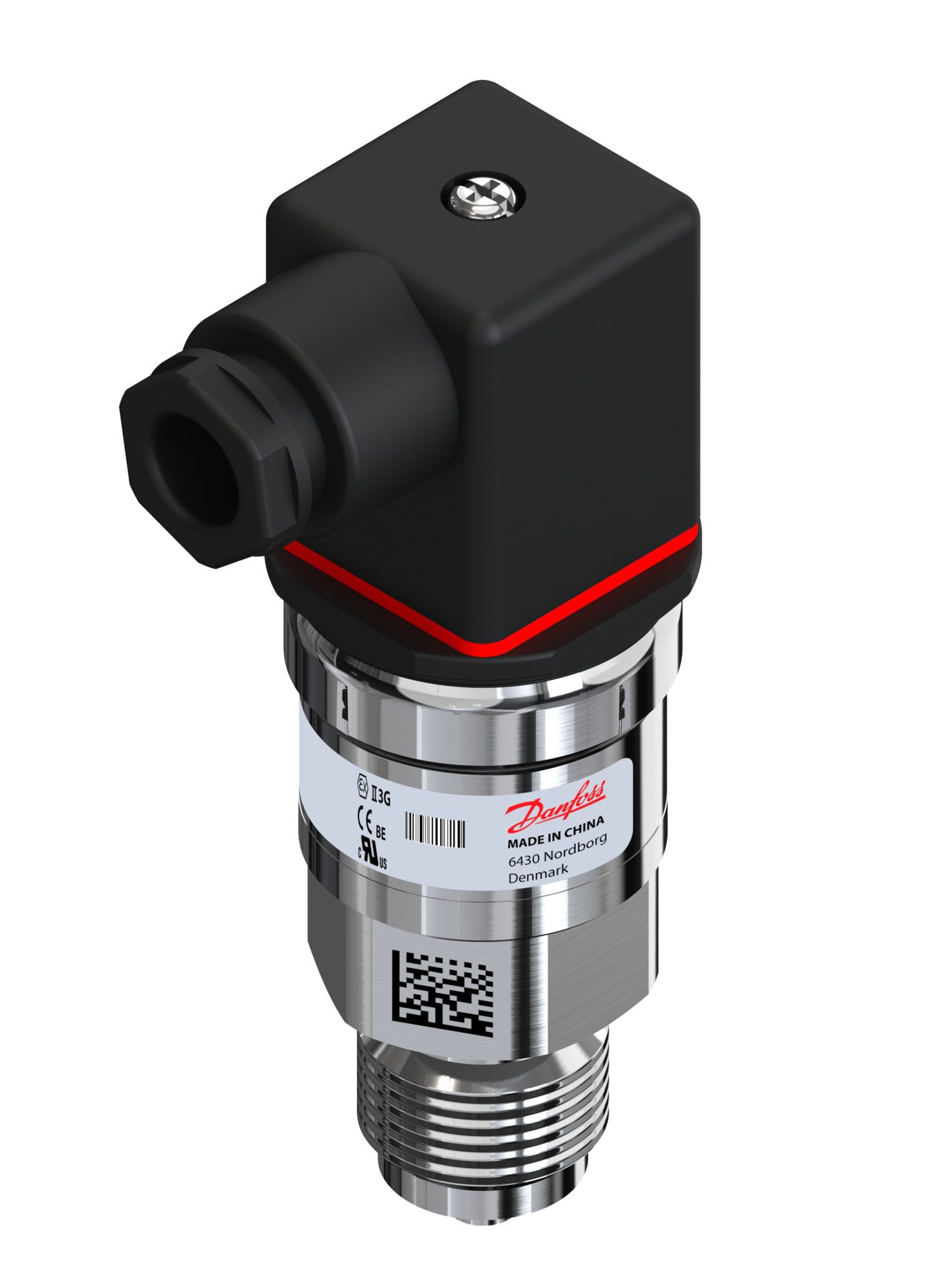 Danfoss 060G1876 — Преобразователь (датчик) давления MBS 3200, 0-16 бар, выходной сигнал 4-20 мА, внешняя резьба G1/2, IP 65