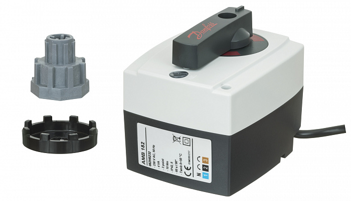 Электрический привод для поворотных клапанов HRB,HRE,HFE тип AMB 182 с