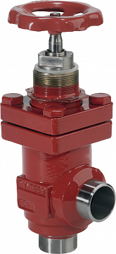 Danfoss 148B5400 — Запорный клапан SVA-S 25 D ANG H-WHEEL