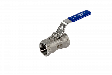 Ридан BVS-R 082X4606R — Шаровый кран резьбовой DN 40 PN 63, с рукояткой, корпус — коррозионностойкая сталь, шар — коррозионностойкая сталь AISI316; уплотнение по шару R-PTFE (15% C)