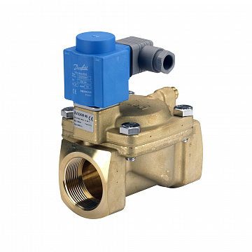 Danfoss 032U458502 — Клапан электромагнитный EV220B, присоединение внутренняя резьба G 1 1/2", материал уплотнения NBR, нормально закрытый