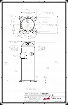 HCJ121T4LC6 Компрессор спиральный