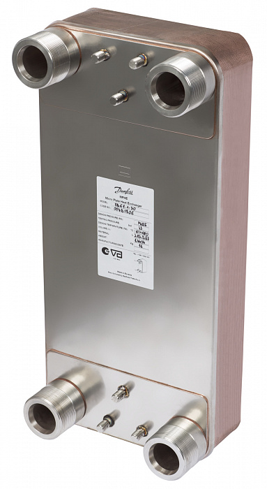 Danfoss 004B1912 — Паяный пластинчатый теплообменник XB61L-1-80_2_25_4G2