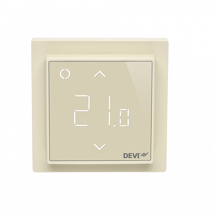 DEVIreg Smart (Смарт) 140F1142 — Программируемый терморегулятор интеллектуальный с Wi-Fi, бежевый
