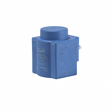 Danfoss 018F7358 — Катушка электромагнитная BB024AS, напряжение питания 24 В переменного тока, 50 Гц, мощность 10 Вт, присоединение защелкой
