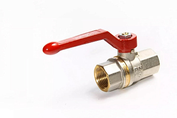 Danfoss 065B8214 — Латунный шаровой кран BVR с внутренней резьбой UNI ISO 7/1, DN 80, PN 40, управление — рычаг, алюминий, корпус — латунь CW617N