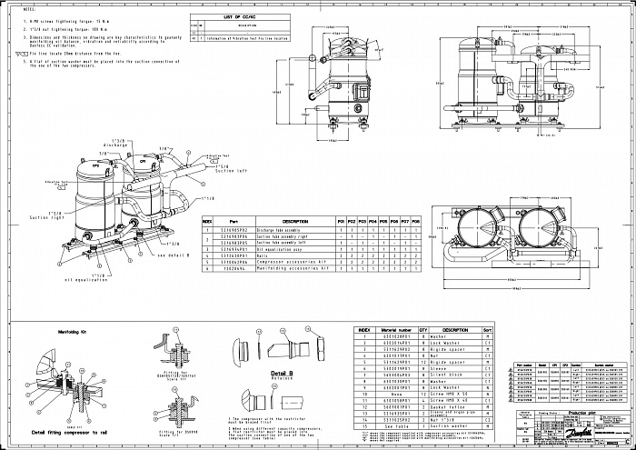 DSH140A4ALD Компрессор спиральный