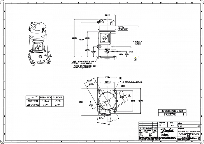 SM115-4RI компрессор спиральный