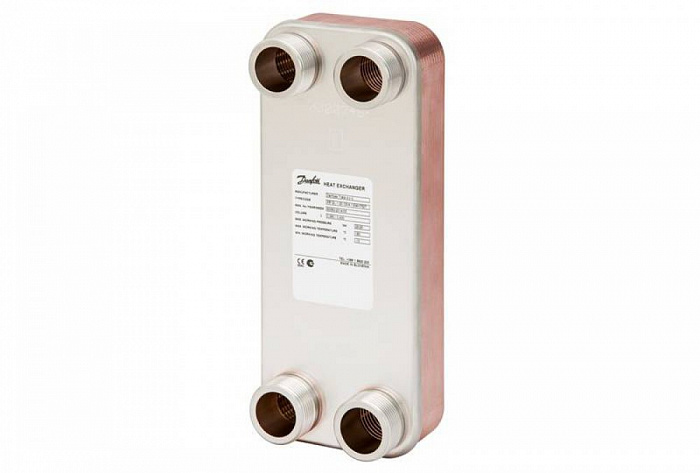 Danfoss 004H7556 — Паяный пластинчатый теплообменник XB 12H-1-16 PN 25 паяный ТО
