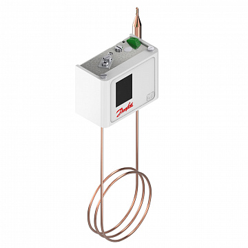 Danfoss 060L115566 — Реле температуры (термостат) KP 81, IP 30/44, диапазон регулирования 80…150 °C, длина трубки 2 м