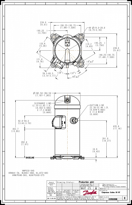 HLP072T4LC6 Компрессор спиральный