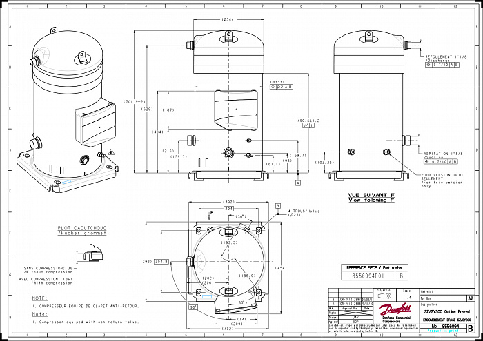 SY300A4CBI компрессор спиральный