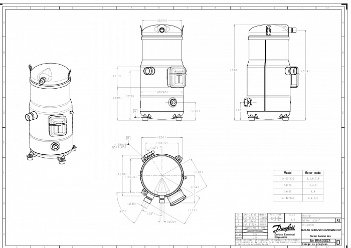 SH161A4ALB компрессор спиральный
