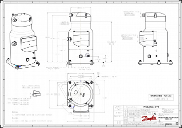 SH180B4AAE компрессор спиральный