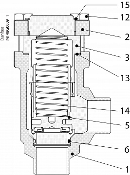 Danfoss 148B5237 — Клапан обратный CHV-X 15 A